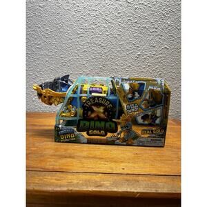 Treasure X Dino Gold Dino Frozen Dissection with Glow-In-The-Dark Dinosaur T-Rex